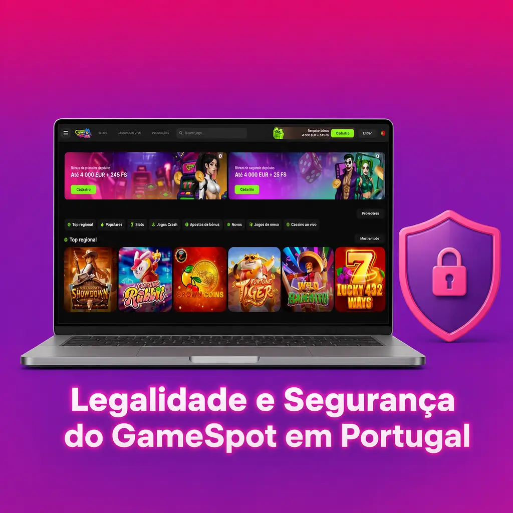 Licença MGA e segurança do GameSpot para jogadores portugueses com proteção RGPD e jogo responsável